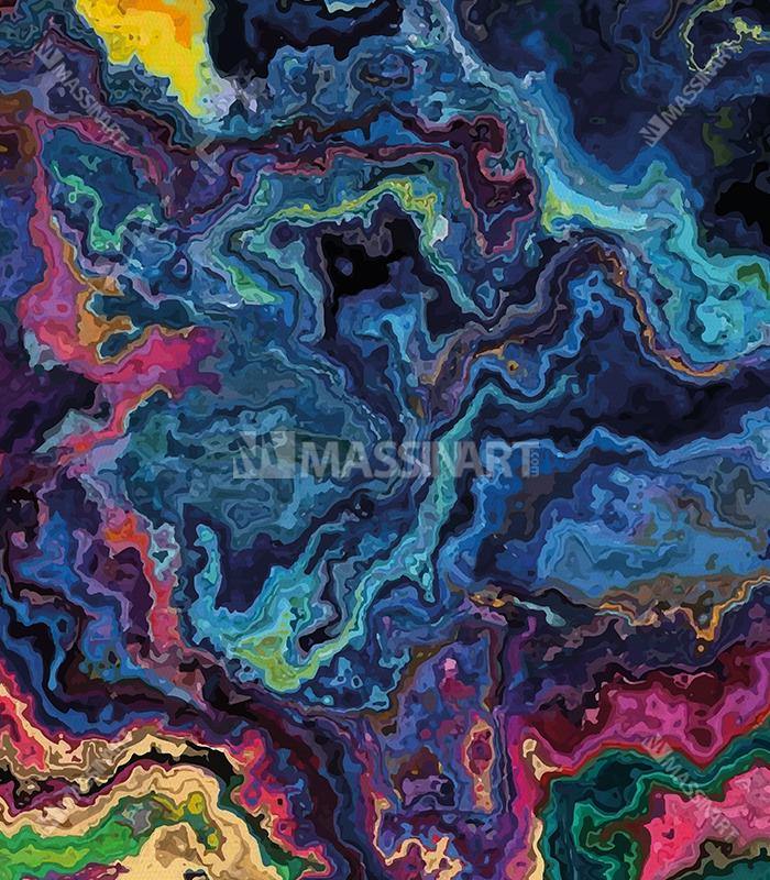 Cuadro Abstracto de las Artes Modernas Massinart — embalaje listo para colgar