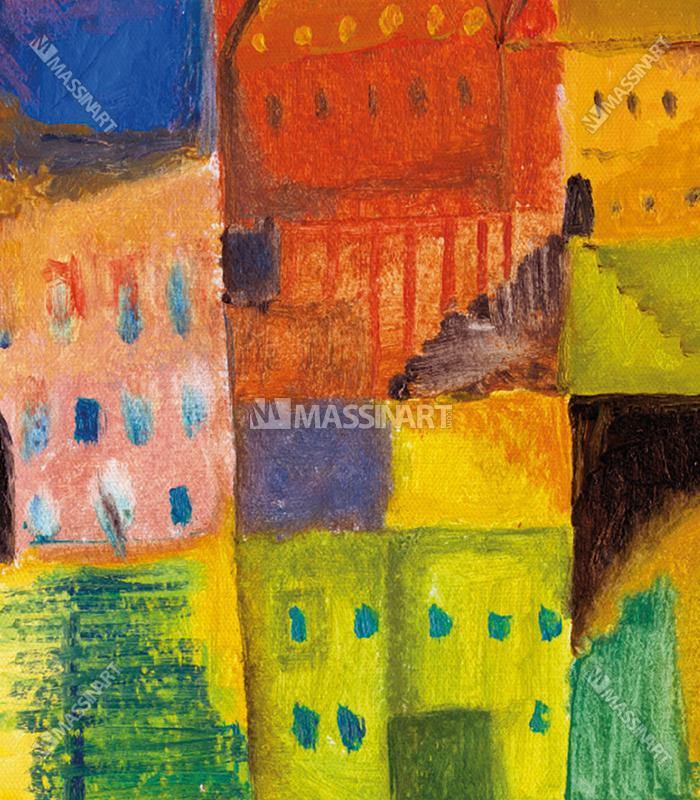 Cuadro Colorful Domes Massinart — embalaje de envío listo para colgar
