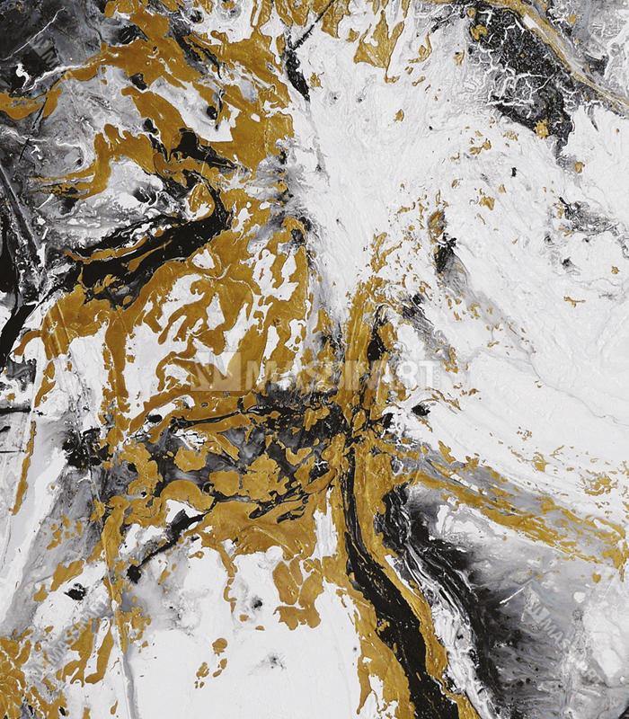 Cuadro Gold Splash Massinart — embalaje de envío listo para colgar