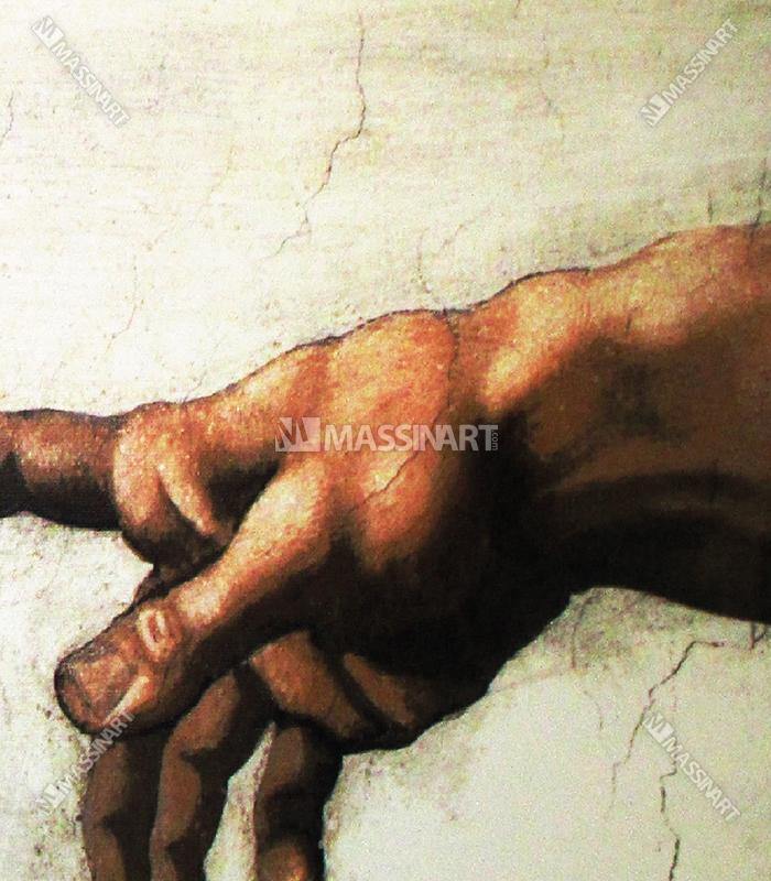 Cuadro Hands by Michelangelo de Massinart — embalaje de envío listo para colgar