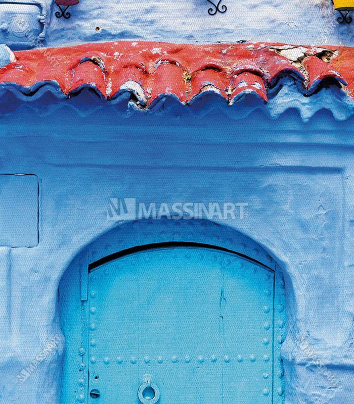 Cuadro Chefchaouen ruelle bleue arquitectura azul Massinart