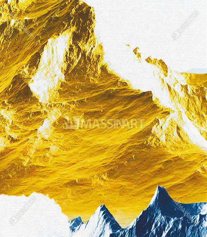 Cuadro montaña abstracta moderno Massinart — embalaje de envío listo para colgar