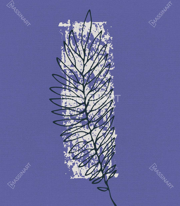 Cuadro Minimalist Leaves Massinart — embalaje protegido listo para colgar