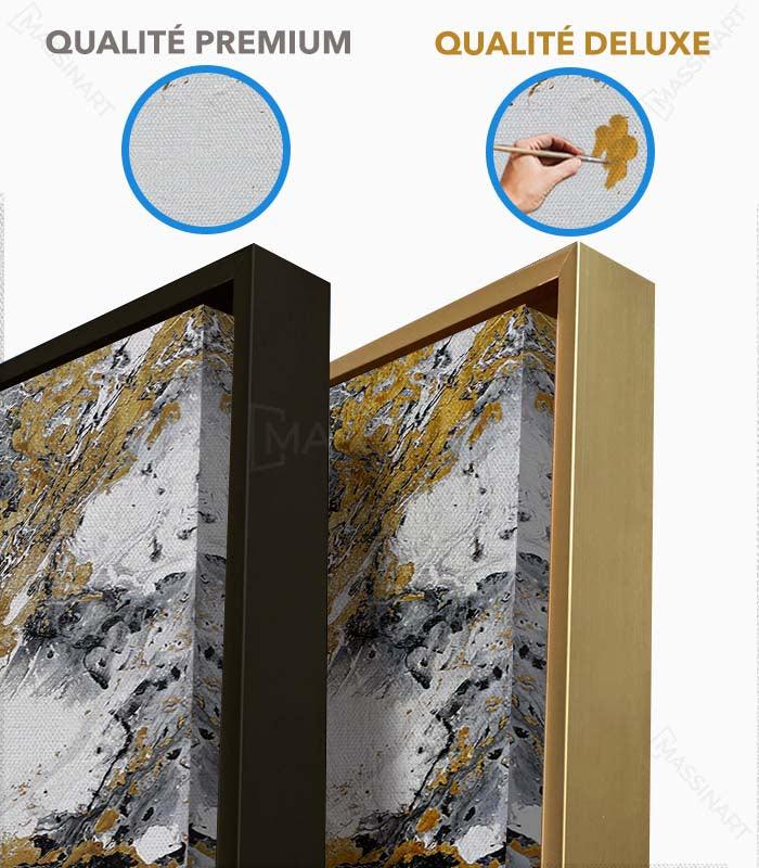 Vista alternativa — cuadro abstracto horizontal Gold Splash — Massinart