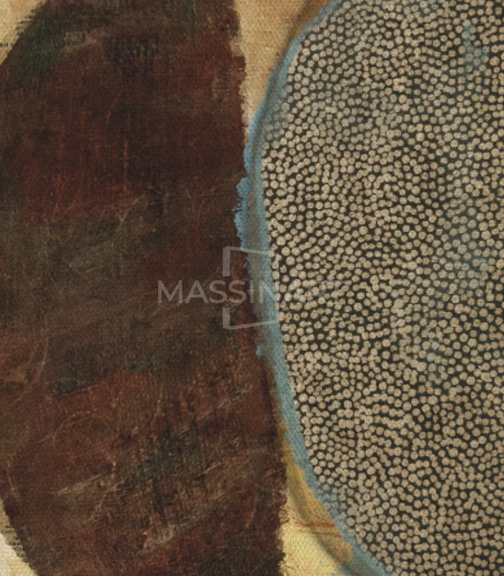 Tríptico Boho Massinart — formas geométricas orgánicas con textura mixta