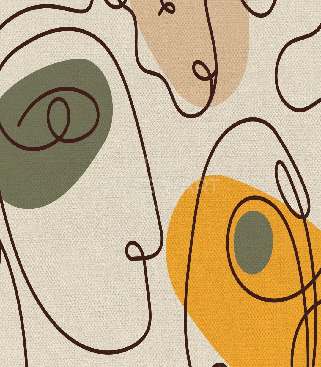 Cuadro Harmony decoración salón moderno, arte mural minimalista Massinart