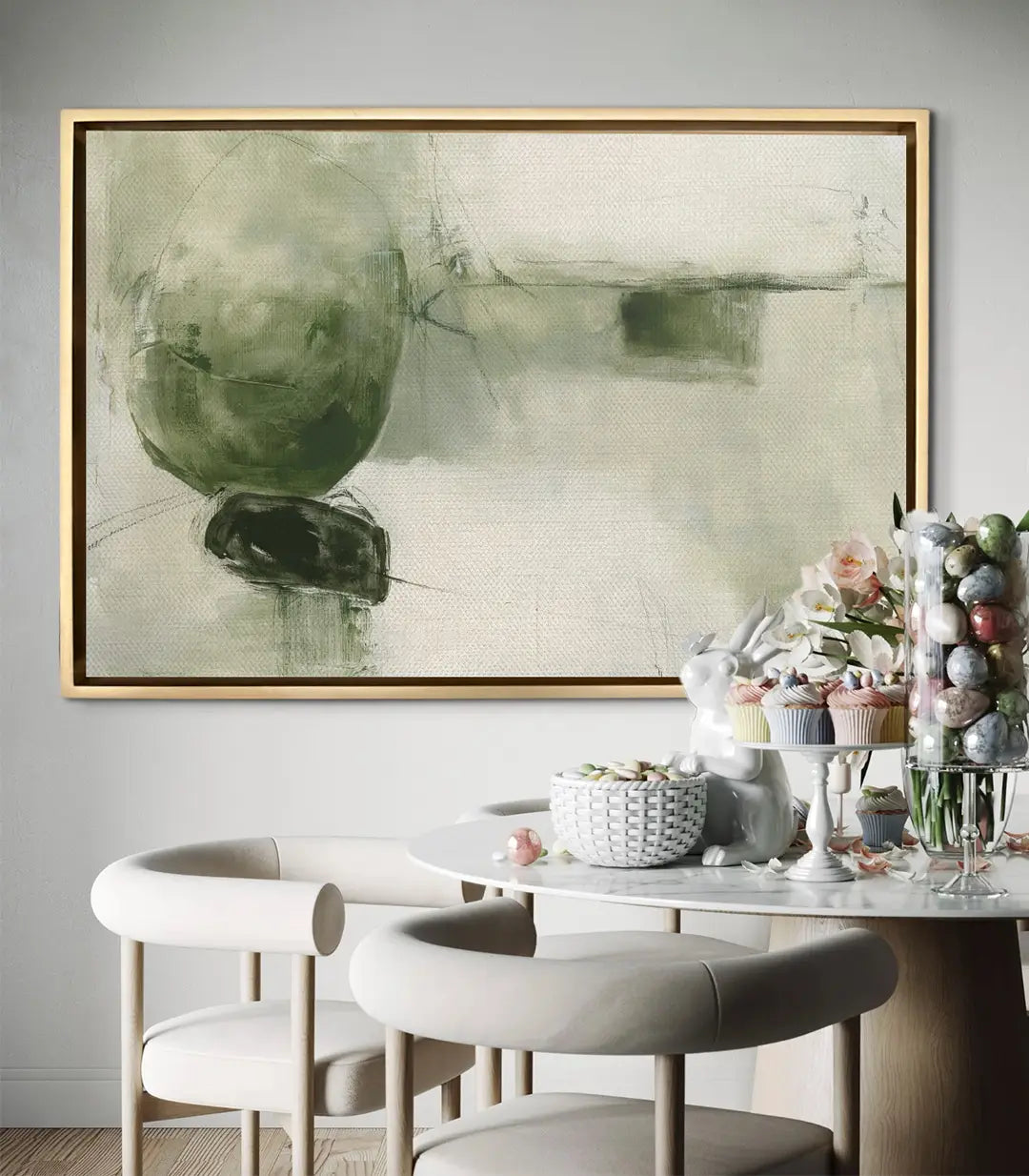 Cuadro Verdra en salón moderno — decoración de pared minimalista — Massinart
