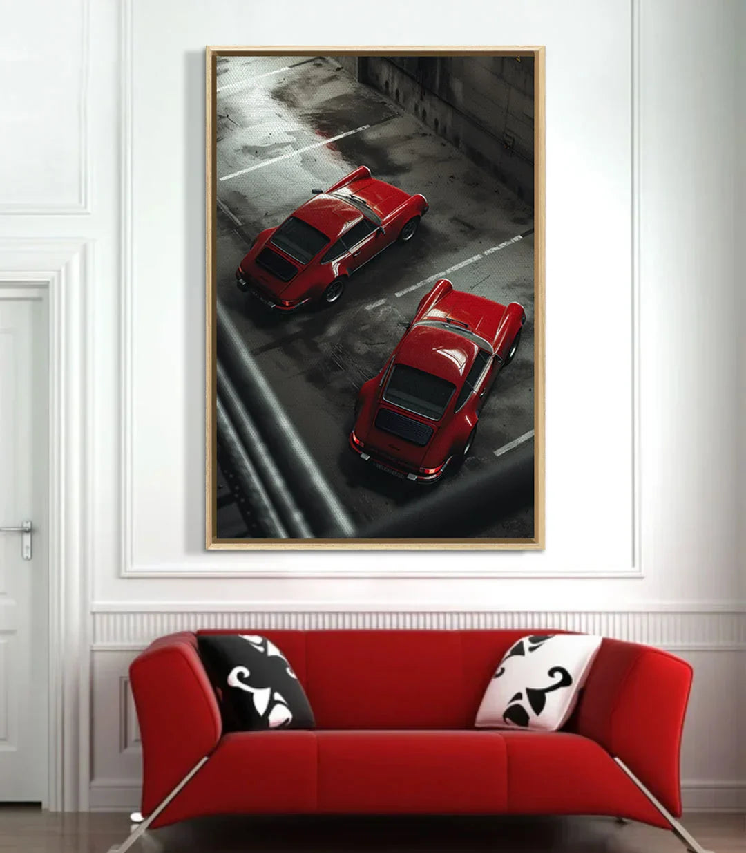 Cuadro Red Duo automóviles diseño interior contemporáneo Massinart