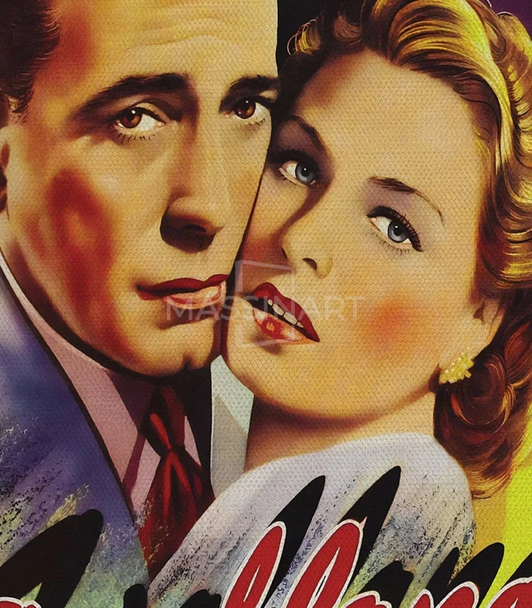 Cuadro cartel cine clásico Casablanca estilo retro vintage Massinart