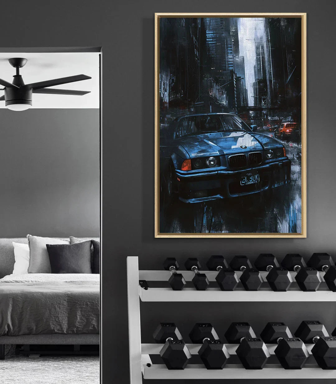 Cuadro City Roadster decoración interior minimalista — Massinart