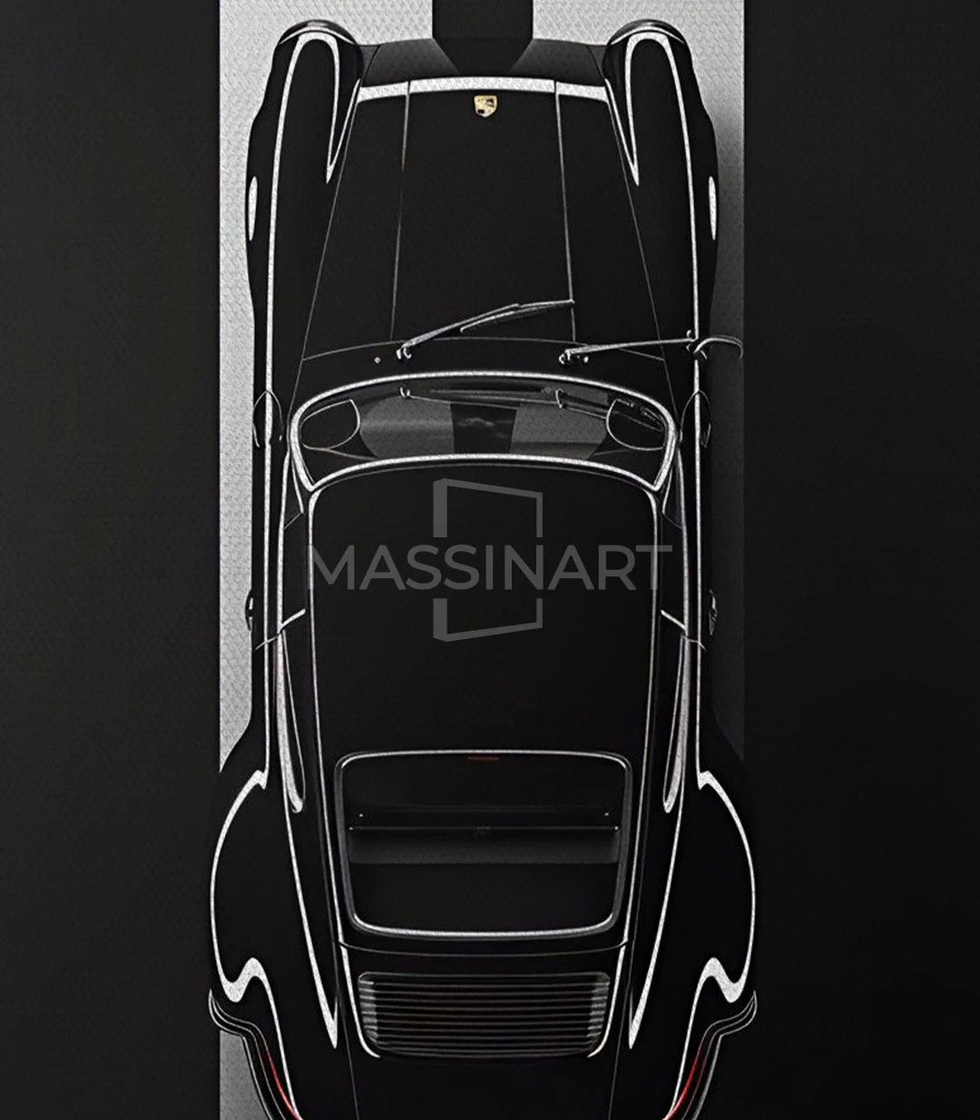 Tríptico Porsche completo decoración mural Massinart