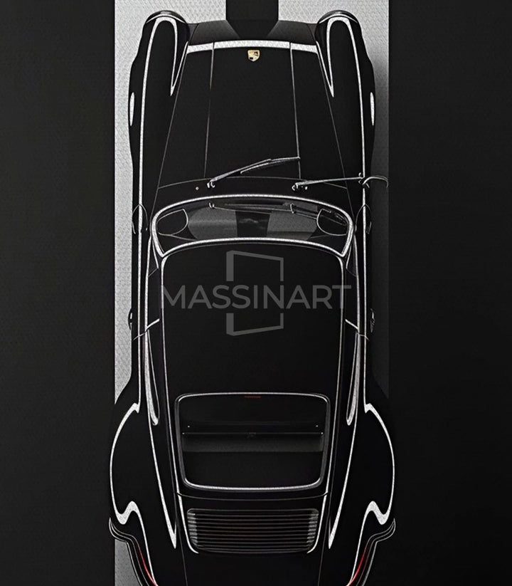 Tríptico Porsche completo decoración mural Massinart