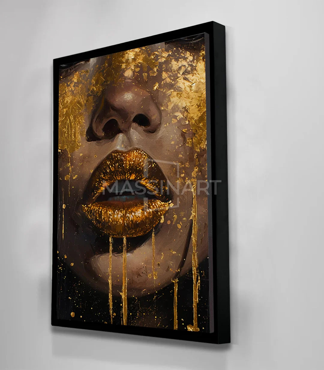 Cuadro Gilded estilo retrato femenino de lujo Massinart