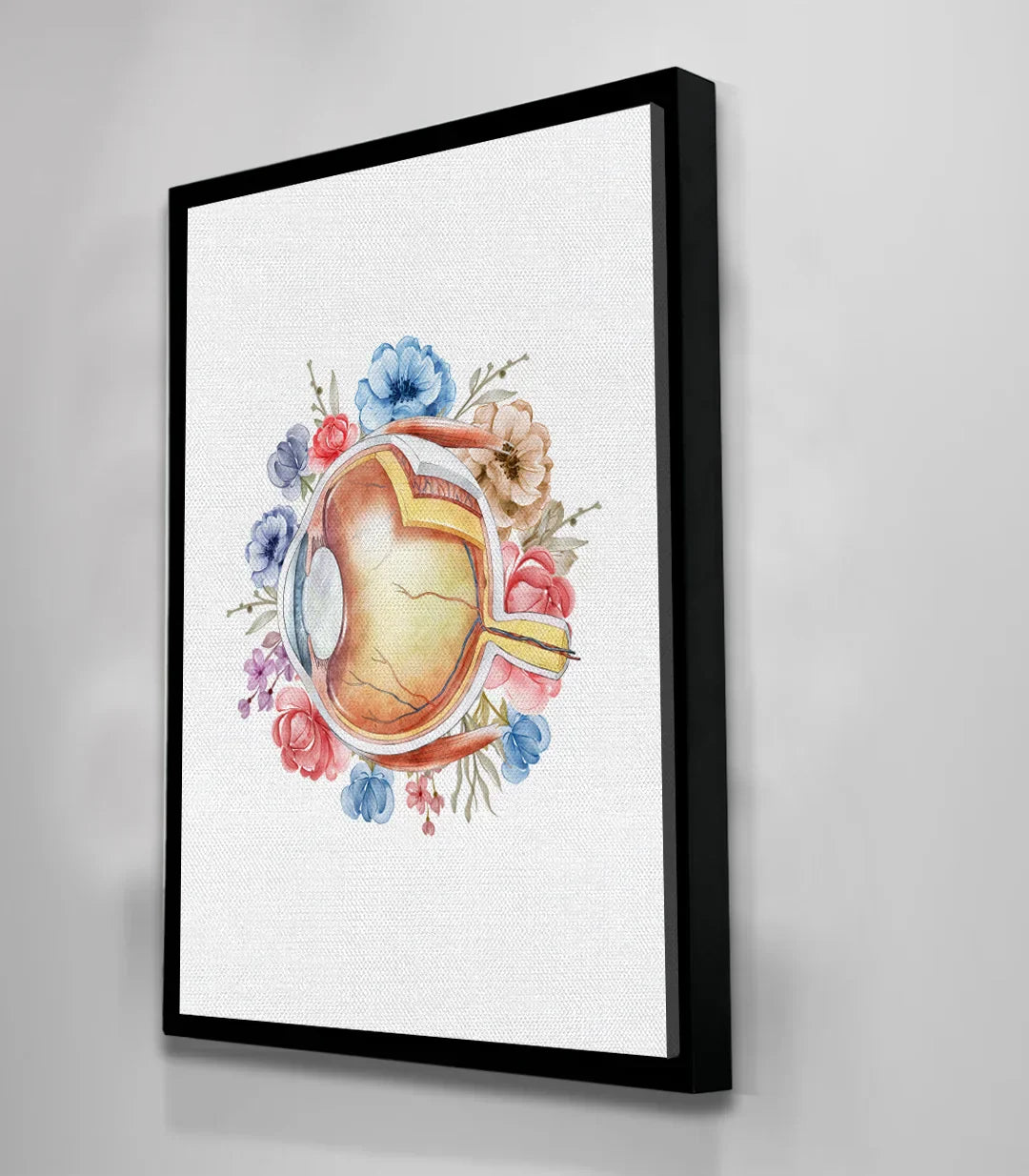 Arte botánico anatómico Blooming Iris - cuadro decorativo figurativo Massinart