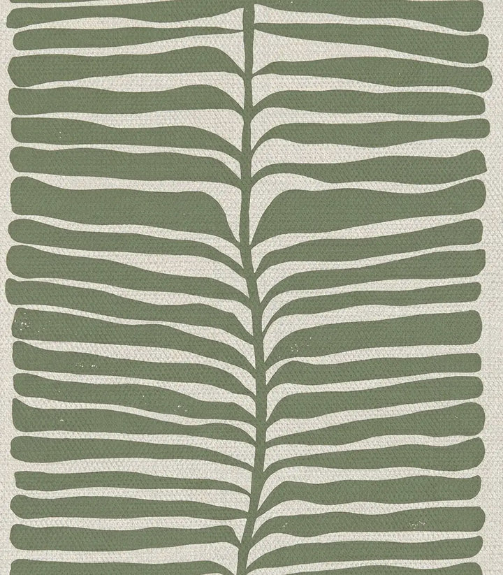 Cuadro Olive Leaf de Massinart en un pasillo de decoración minimalista