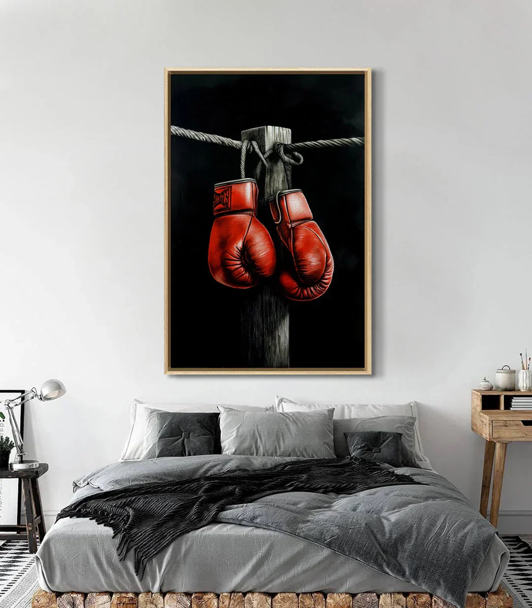 Cuadro boxeo inspiración deportiva interior habitación Massinart