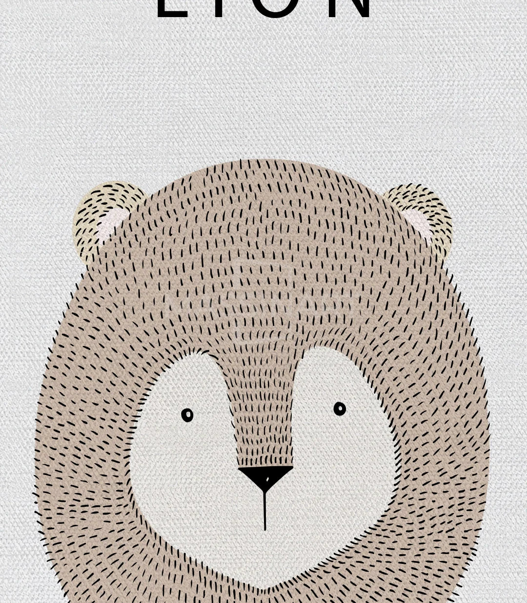 Detalle marco – Set de 4 cuadros animales minimalistas acabado canvas premium