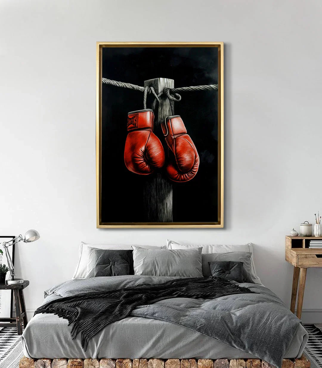 Gloves of Victory en ambientación decoración dormitorio moderno Massinart