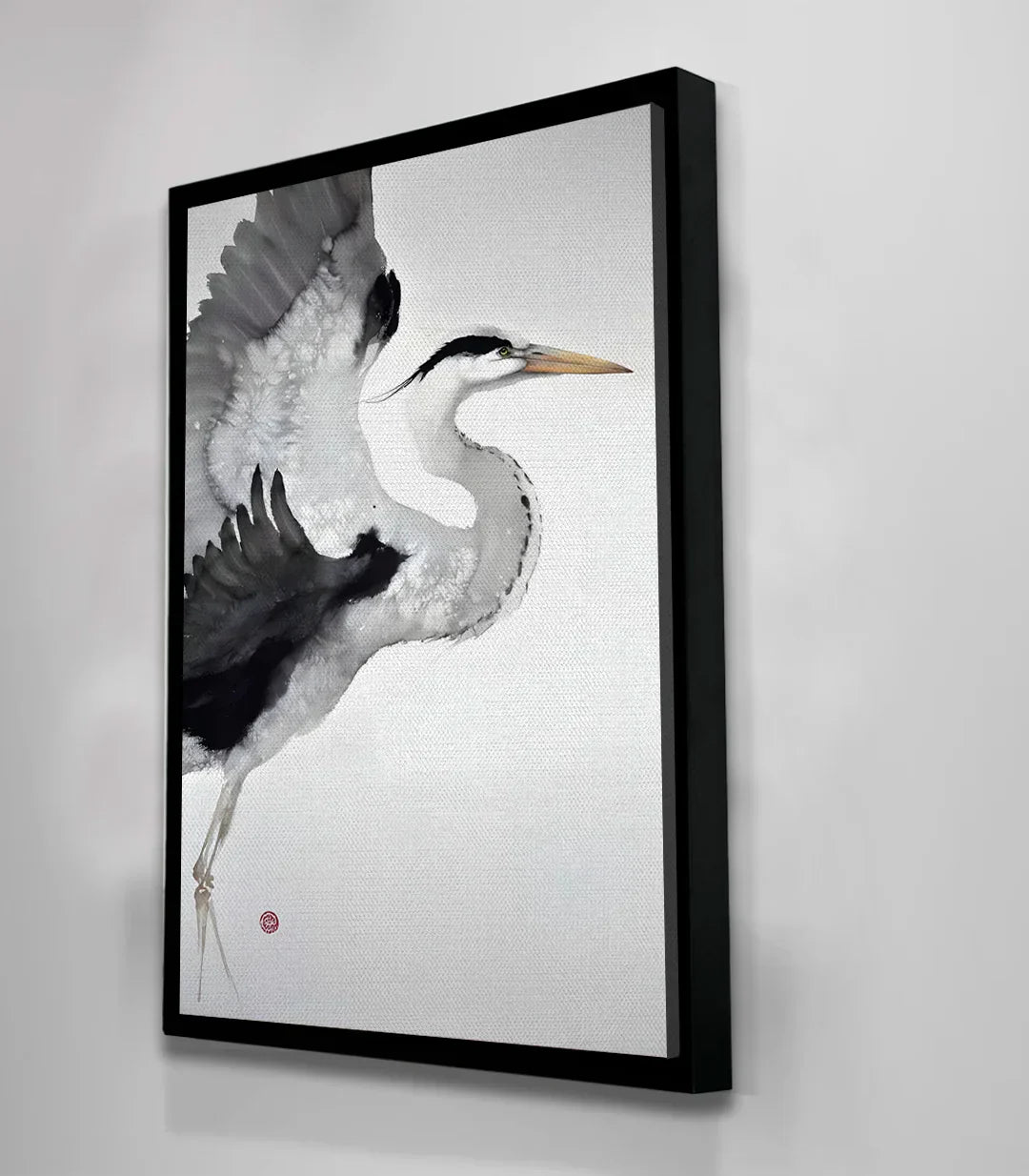 Ave acuática minimalista decoración pared salón Massinart