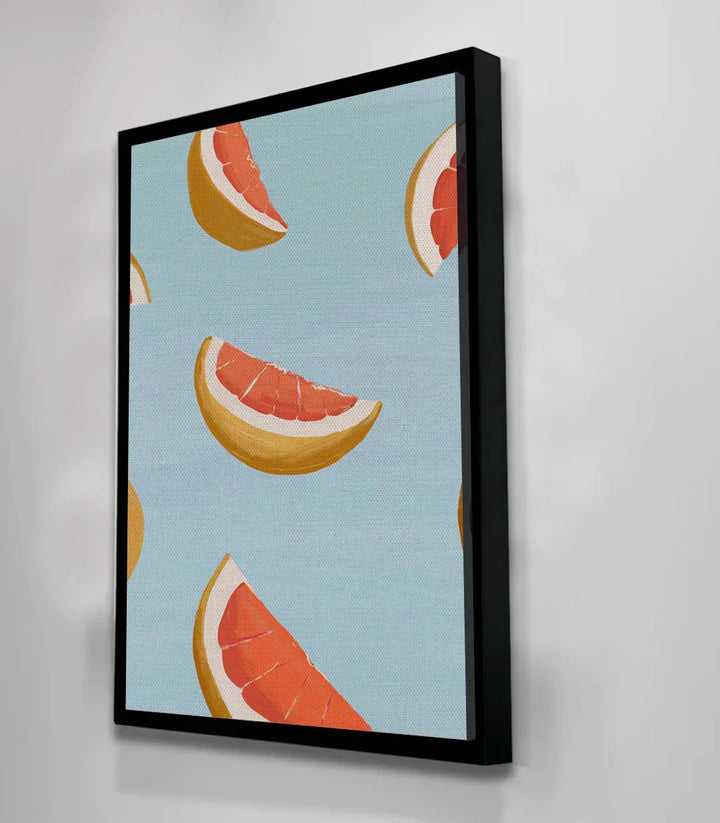 Cuadro Orange Slices ambiente decoración mural moderna Massinart