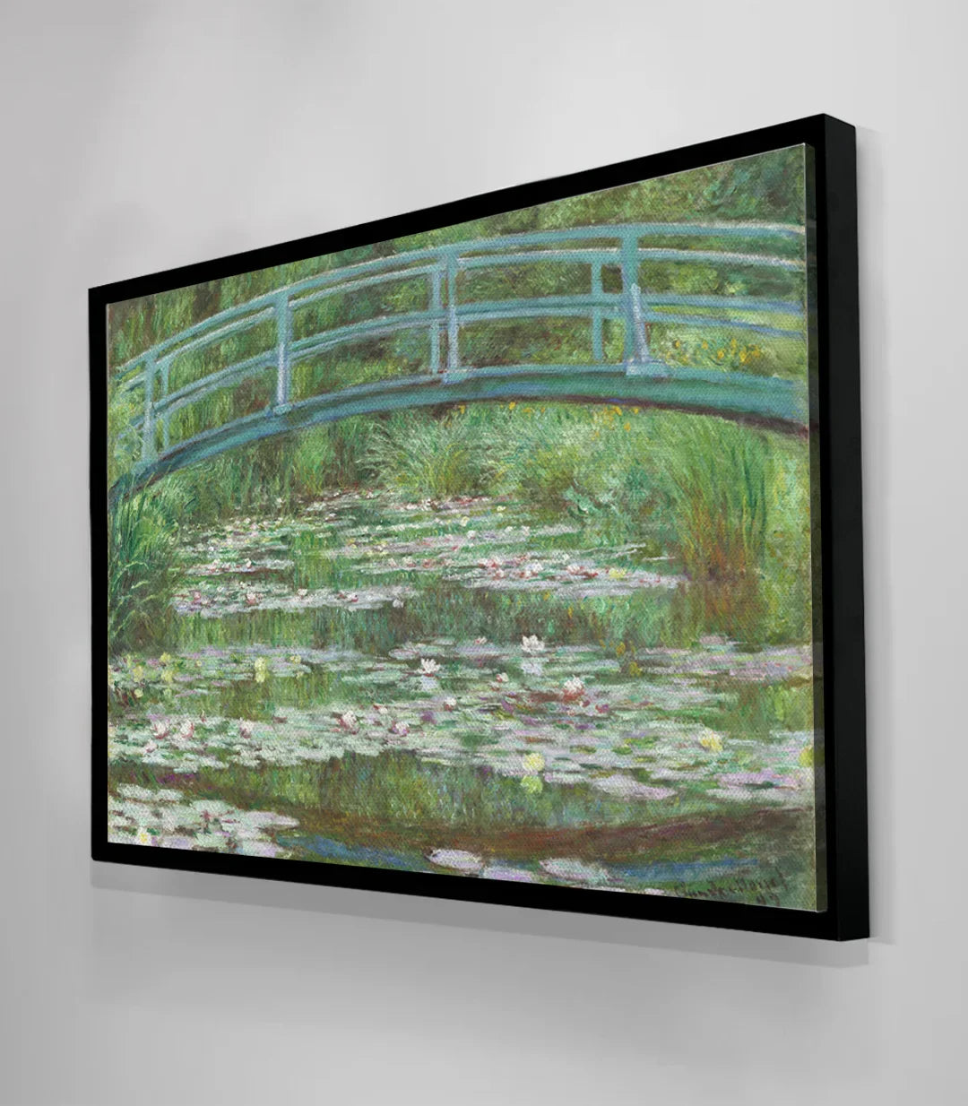 Reproducción artística de Monet, estanque japonés, paleta natural apacible, Massinart