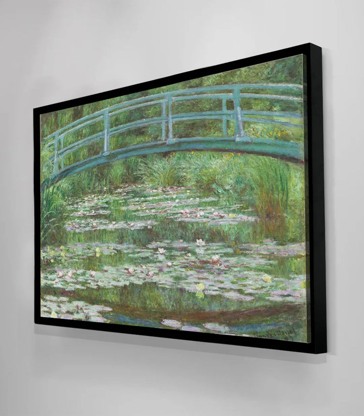 Reproducción artística de Monet, estanque japonés, paleta natural apacible, Massinart