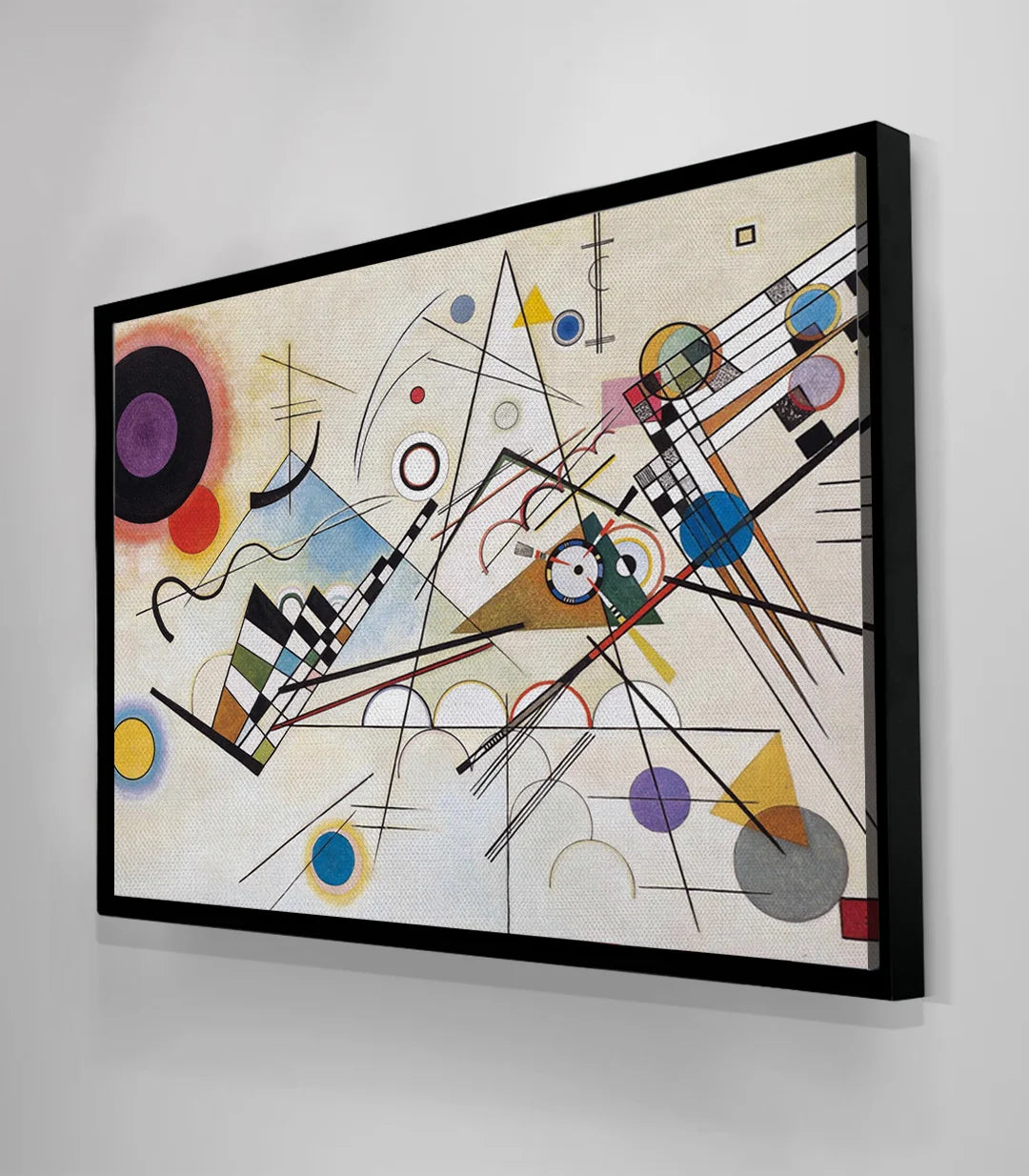 Vista en perspectiva del encuadre horizontal del cuadro Composition VIII — Massinart