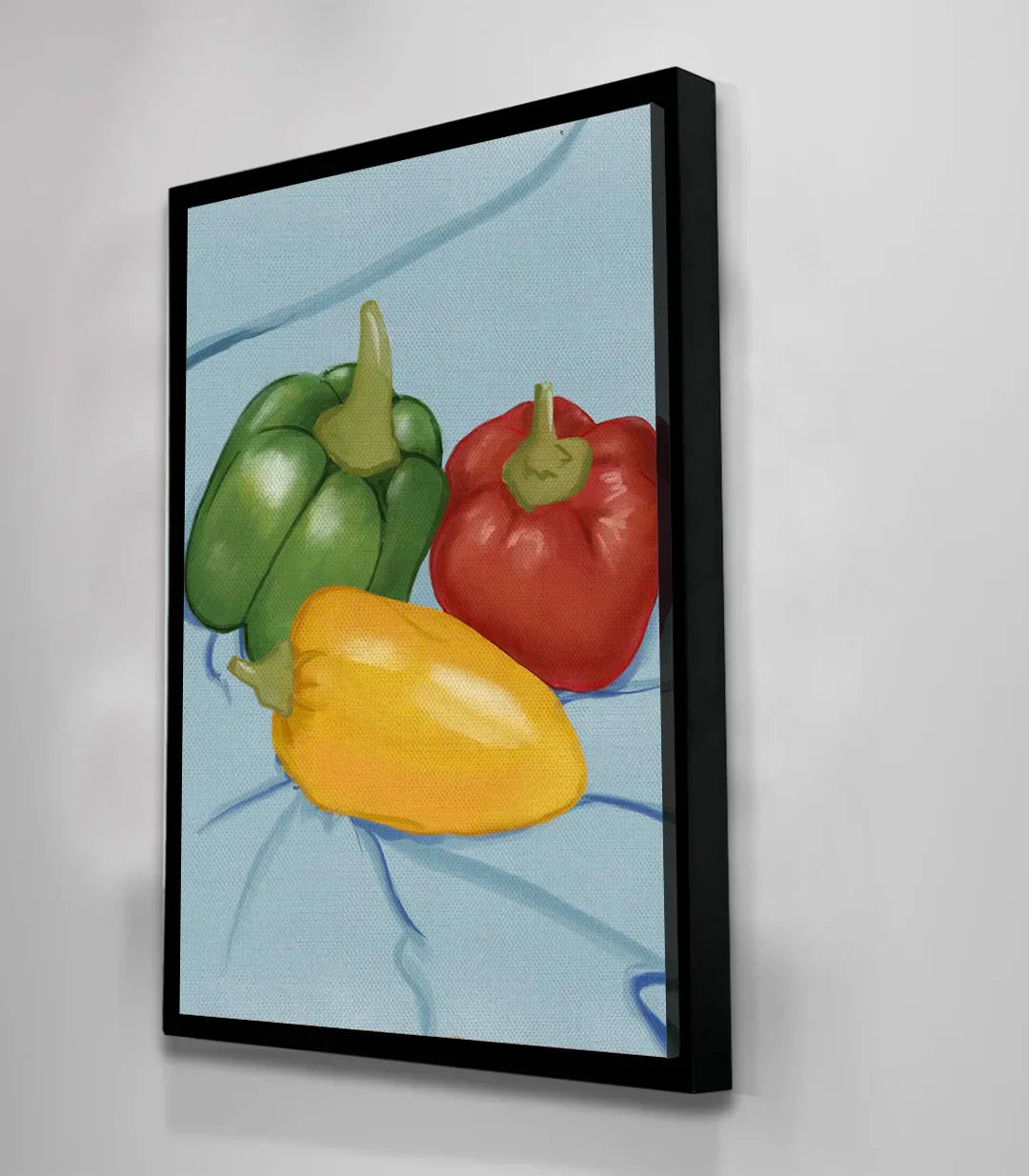 Cuadro Pepper Palette bodegón pimientos nature morte detalle Massinart