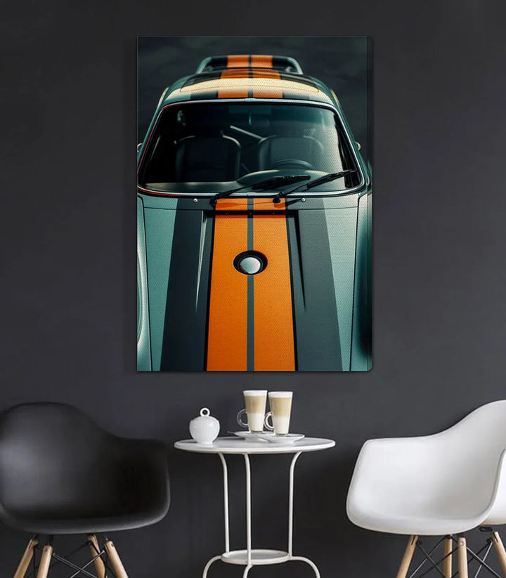 Cuadro coche vintage decoración escritorio oficina contemporánea Massinart