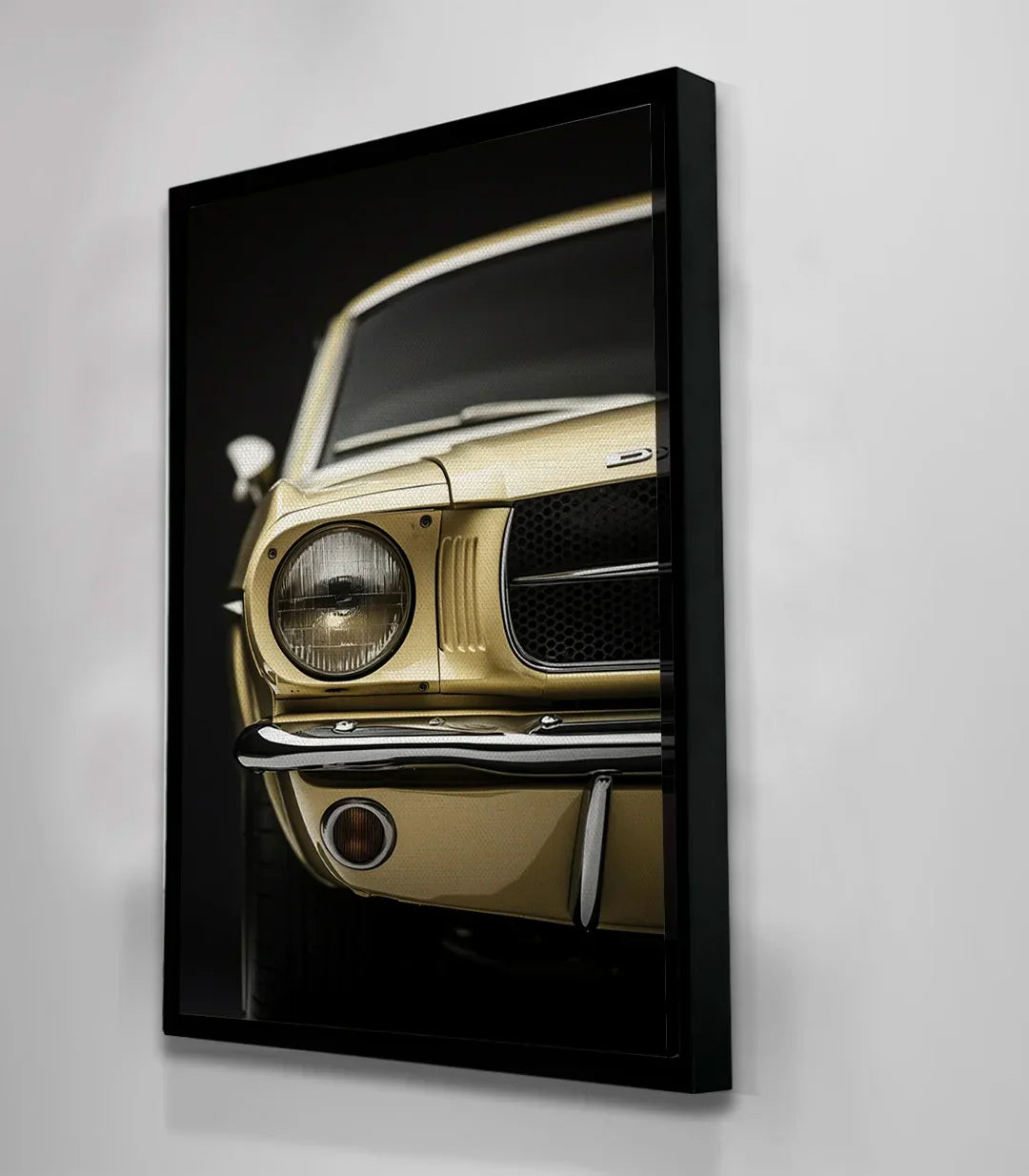 Cuadro Timeless Mustang en despacho decoración pared estilo vintage Massinart