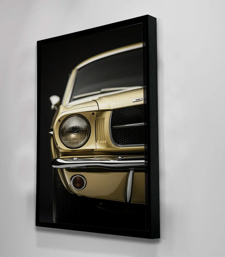 Cuadro Timeless Mustang en despacho decoración pared estilo vintage Massinart