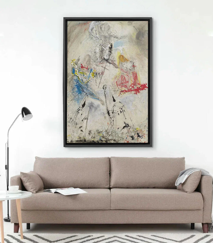 Cuadro La Santísima Trinidad en pasillo de interior moderno — decoración mural Massinart