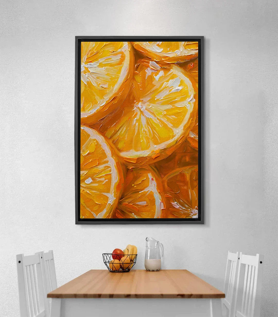 Cuadro Citrus Flow cítricos naranjas limones estilo expresionista Massinart