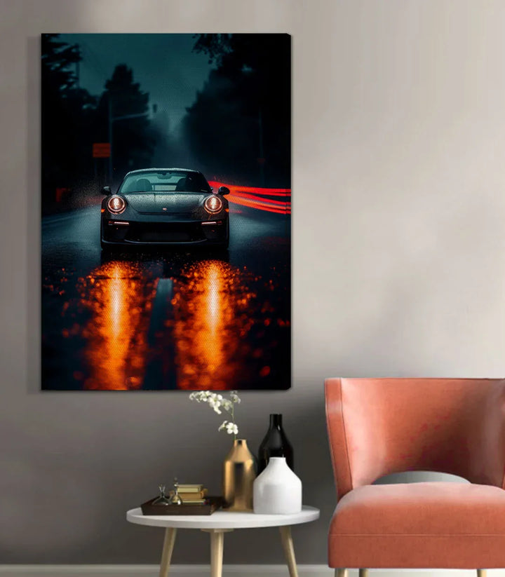 Cuadro Dark Streak ambiente despacho diseño moderno Massinart