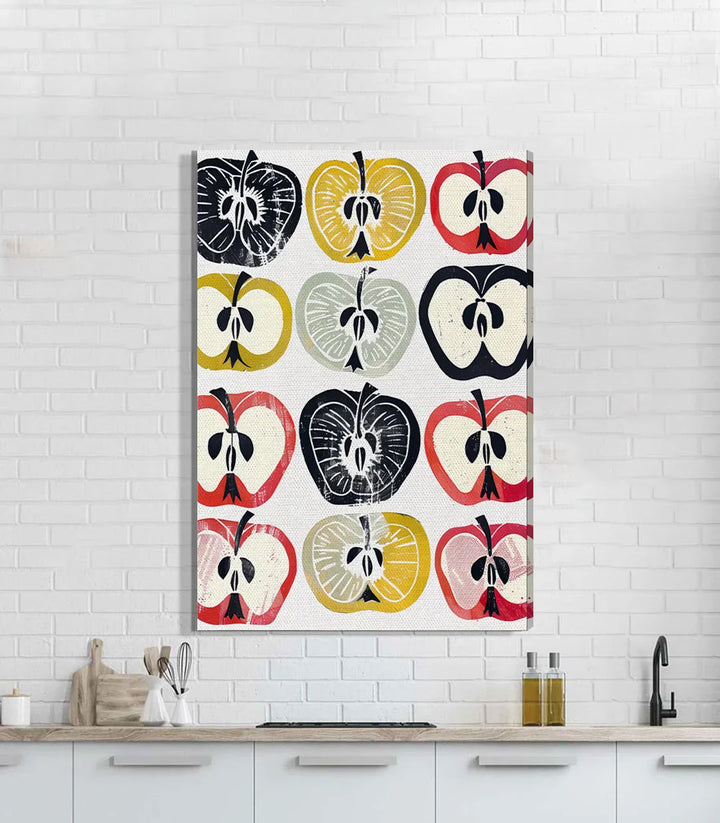 Cuadro Apple Essence estilo pop-art frutas estilizadas Massinart