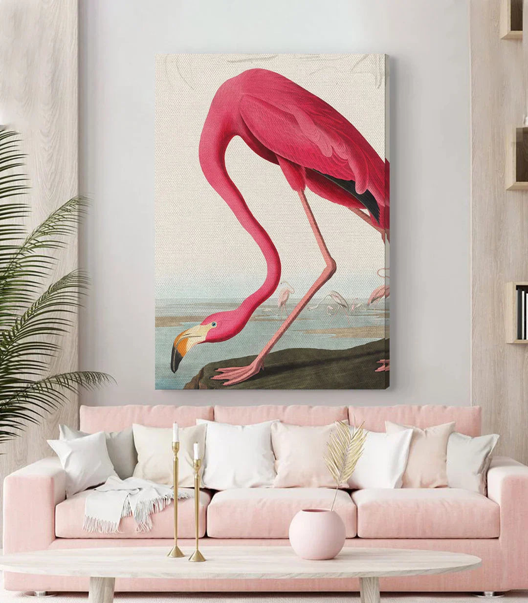 Cuadro The Flamingo's Stance decorando un dormitorio juvenil, Massinart