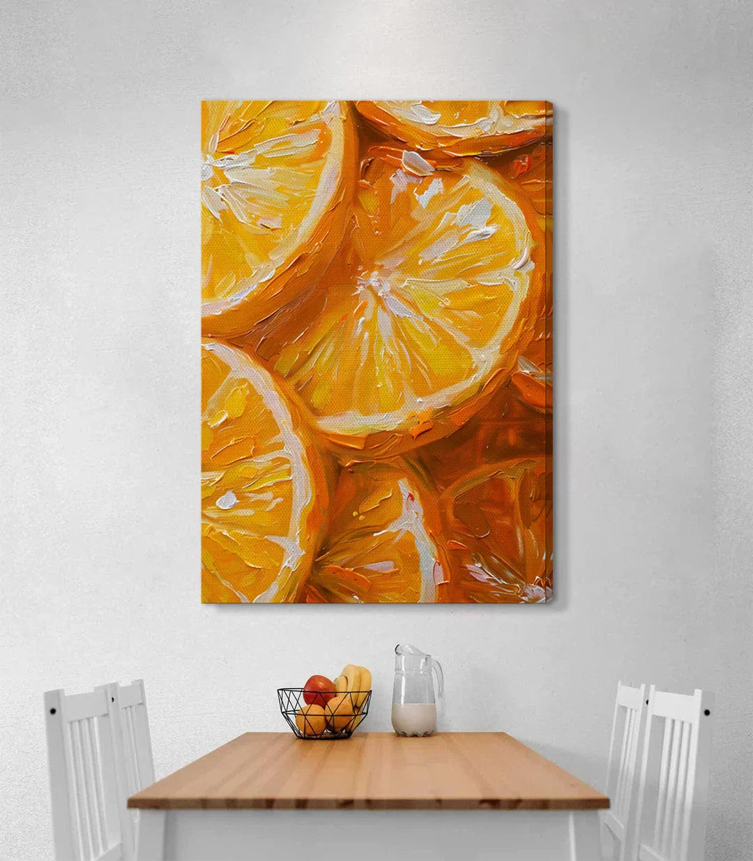 Cuadro Citrus Flow en salón moderno Massinart