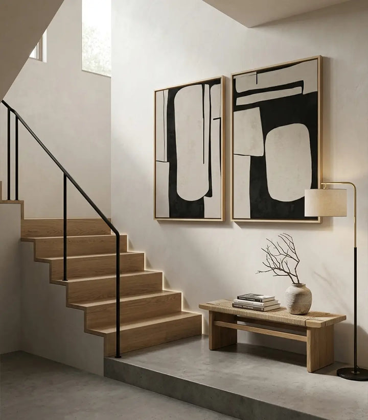 Cuadro Monolith decoración salón contemporáneo Massinart