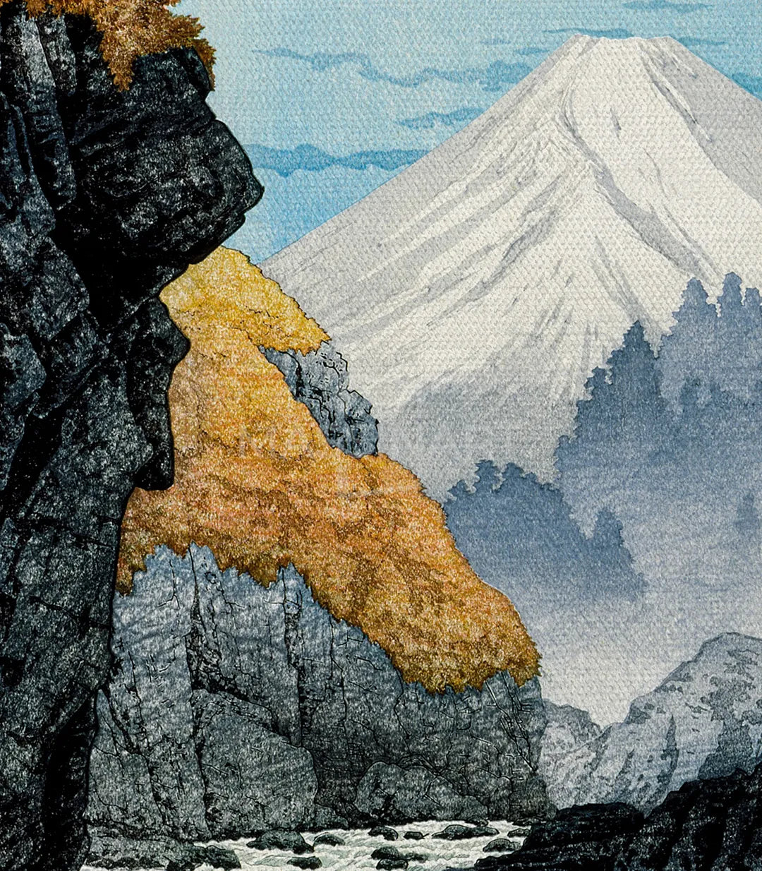 Cuadro zen River Serenity colgado en pared Massinart