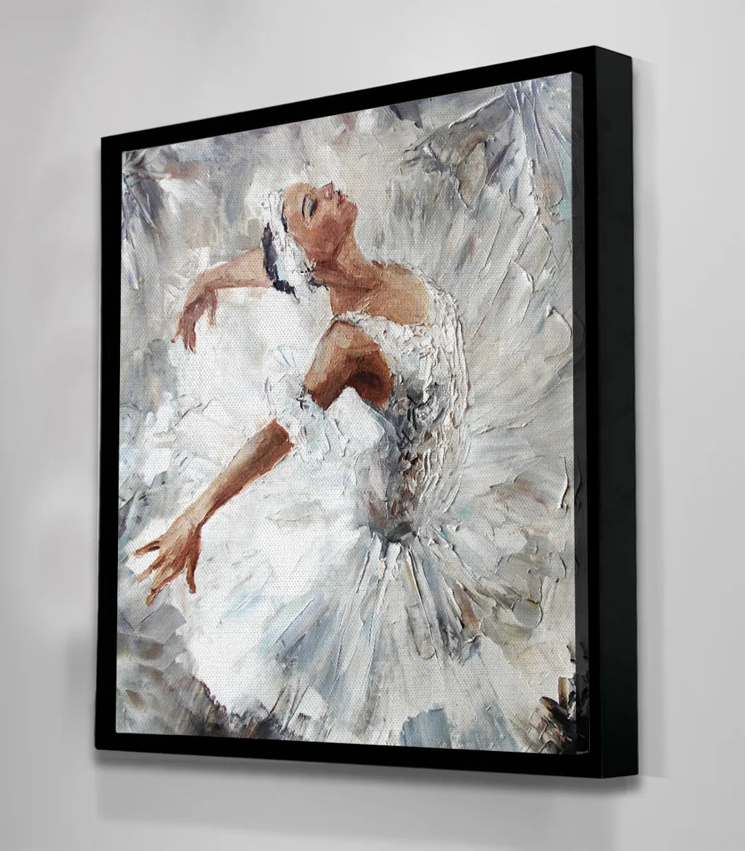 Cuadro de danza ballet cuadrado Massinart — embalaje de envío listo para colgar