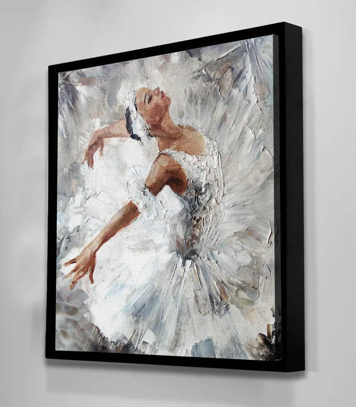 Cuadro de danza ballet cuadrado Massinart — embalaje de envío listo para colgar