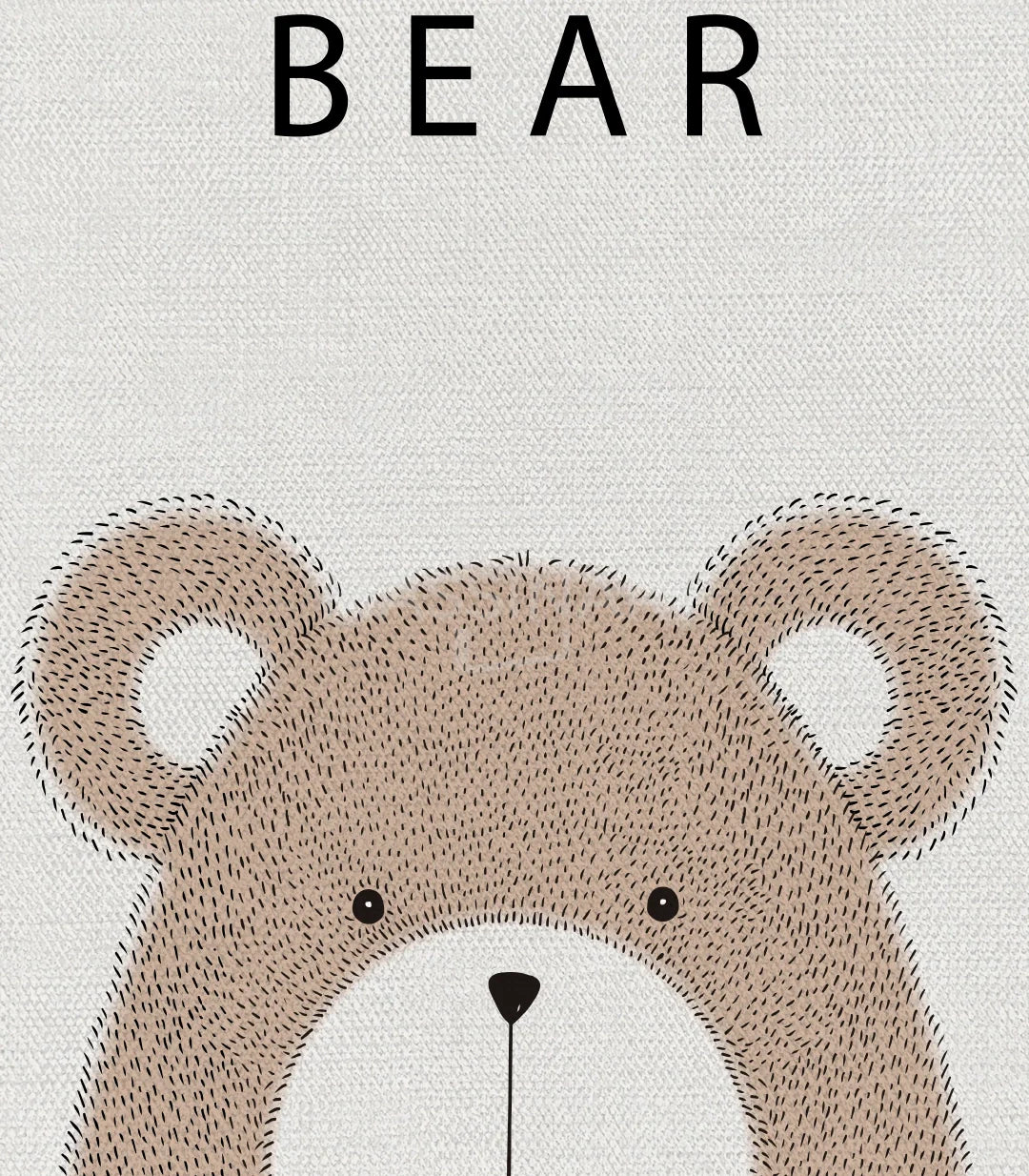 Decoración pared – Set de 4 láminas animales minimalistas para habitación infantil