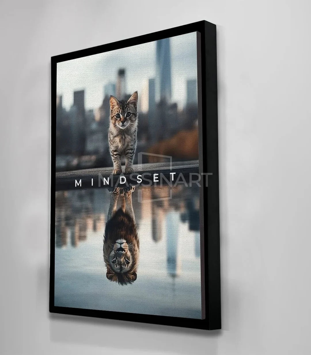 Cuadro Mindset Massinart — detalle impresión premium