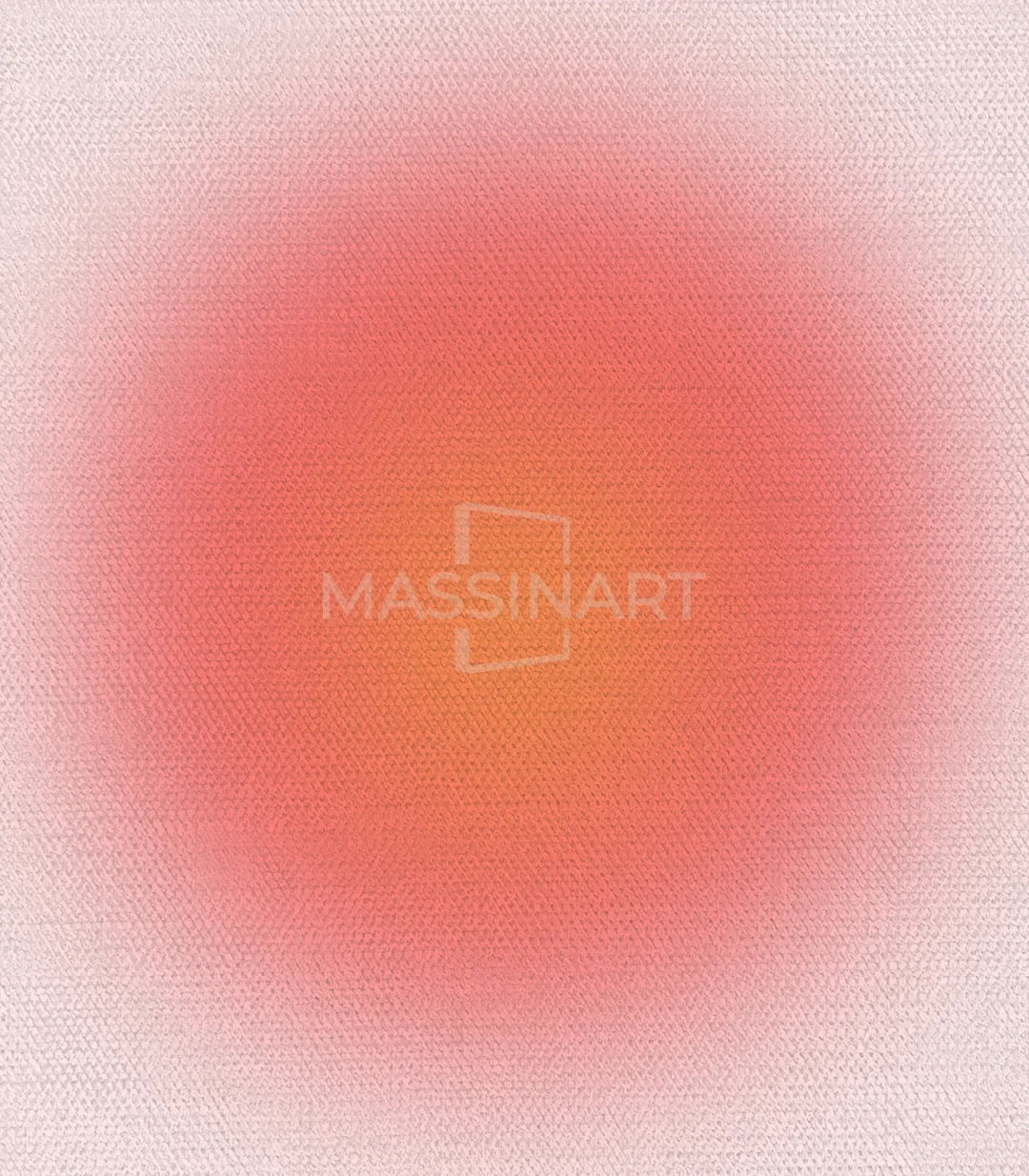 Tríptico Mind Soul Body con armonía de colores rosa naranja y coral de Massinart