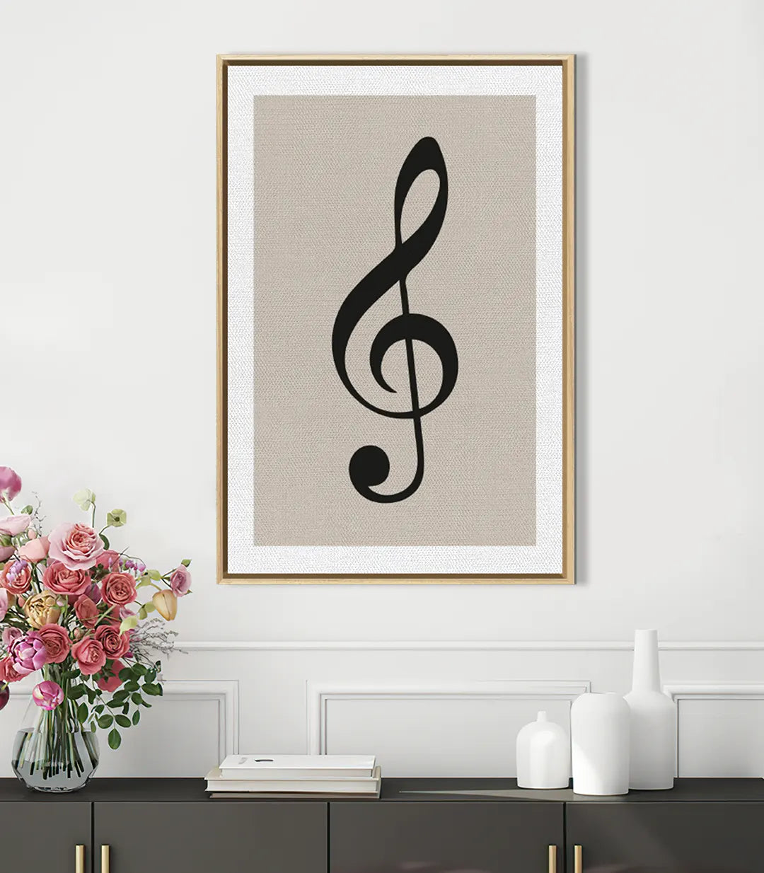 Cuadro musical decorativo de estilo contemporáneo para salón — Sol Signature, Massinart