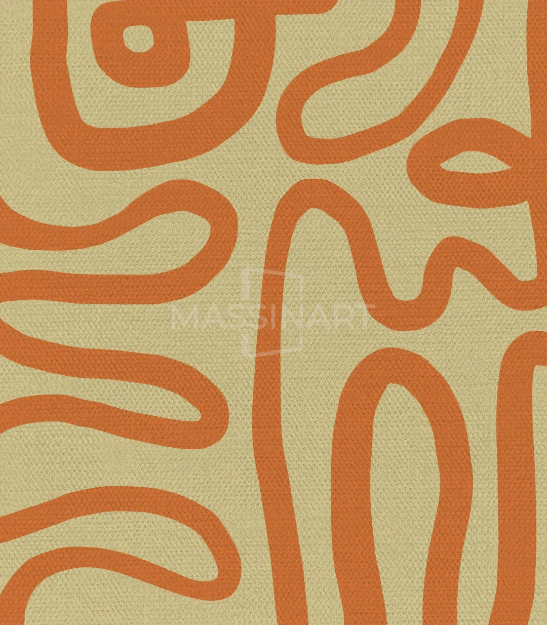 Cuadro Rustic Impressions en despacho contemporáneo — decoración minimalista Massinart