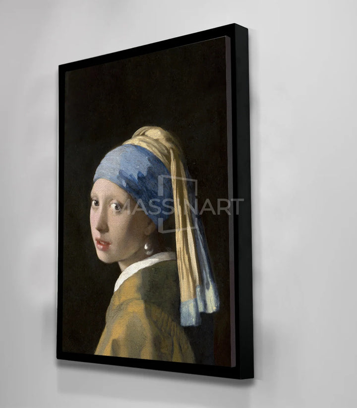 Cuadro La Joven de la Perla, calidad premium alta resolución, lienzo canvas, Massinart