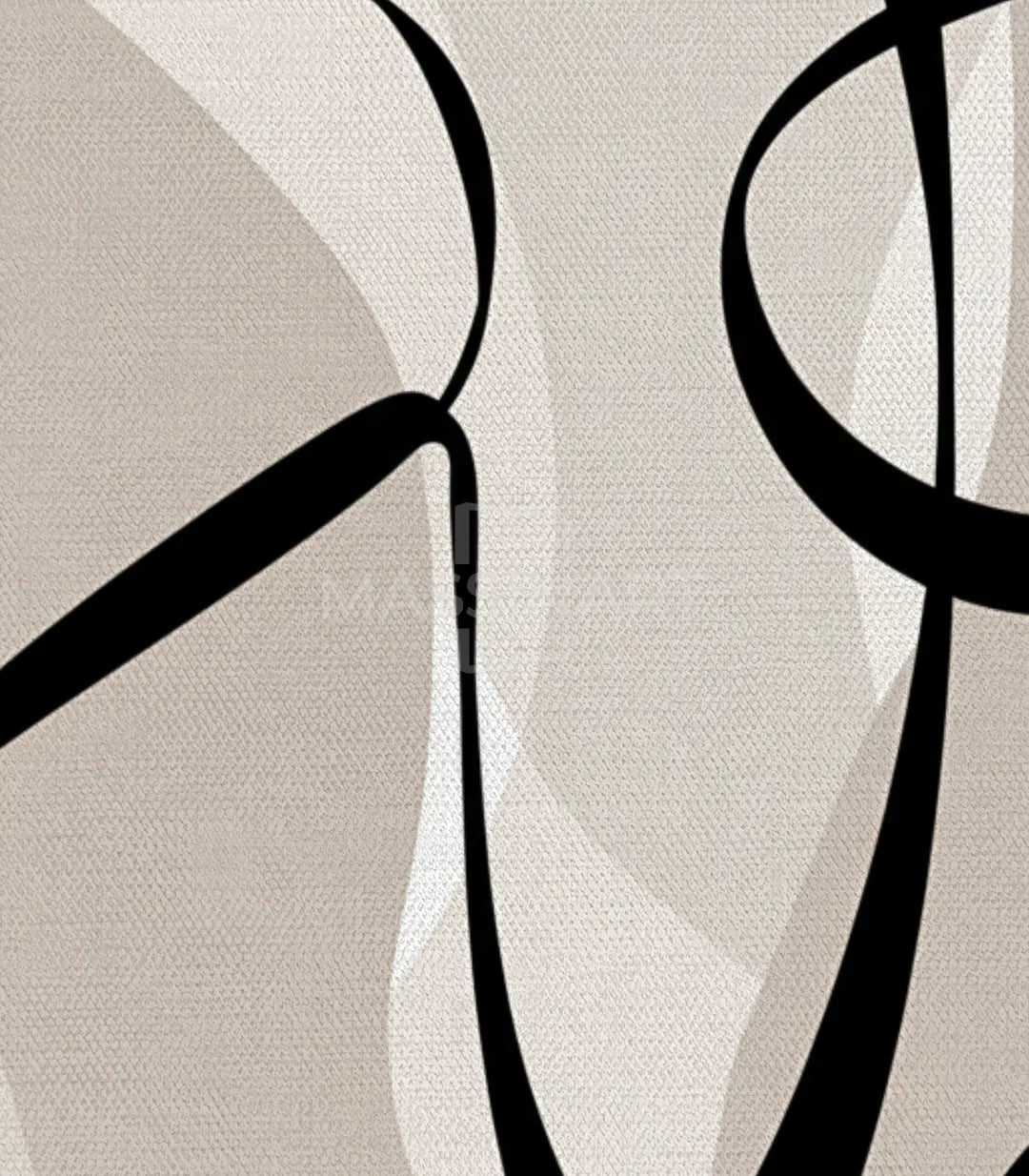 Cuadro decorativo Fluididad con marco de madera maciza, listo para colgar — Massinart