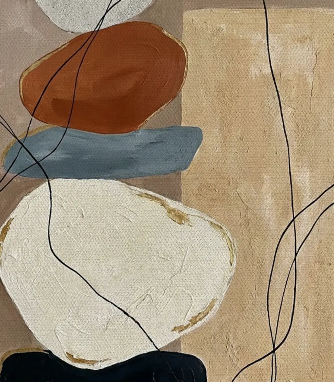 Cuadro Earth Stack Massinart en pared — decoración interior con lienzo abstracto