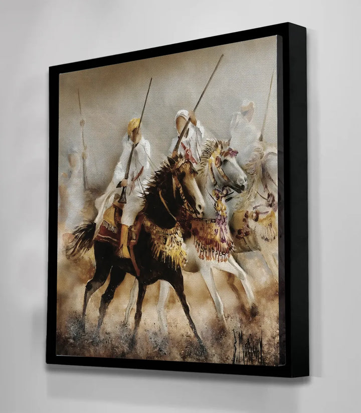 Cuadro Fantasía Massinart — ambientación en salón marroquí moderno, decoración mural de pared
